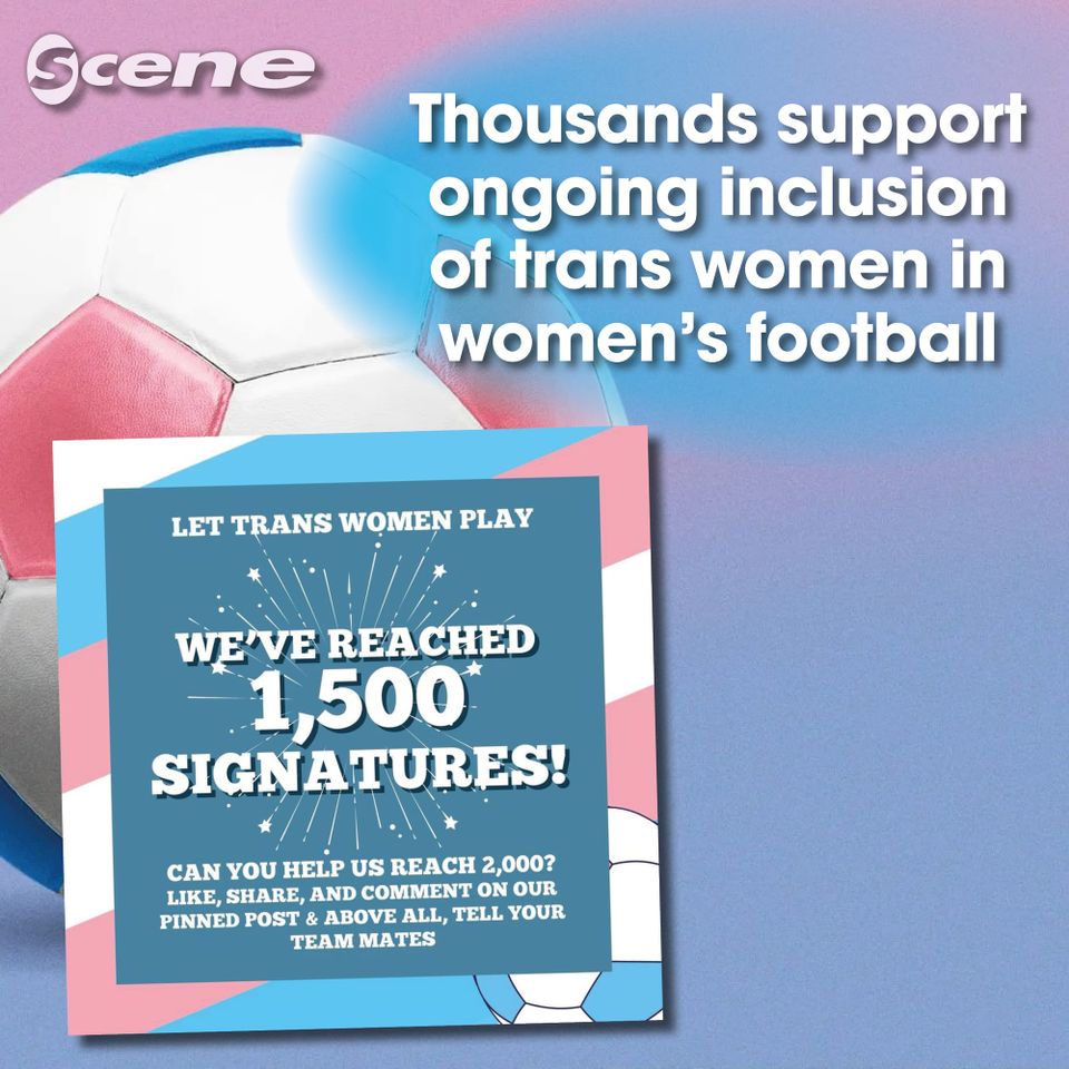 Thousands support ongoing inclusion of trans women in women’s football
