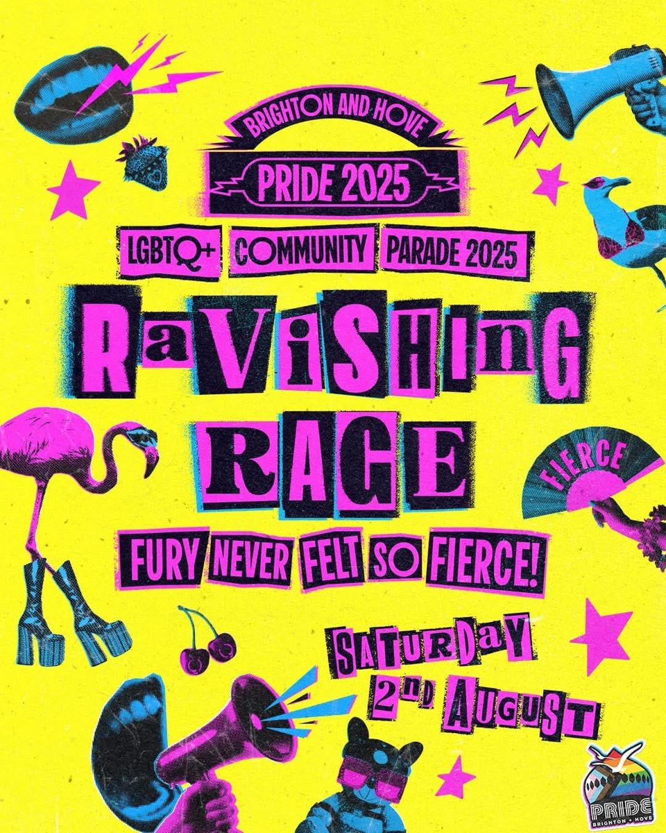 RAVISHING RAGE: Organisers of Brighton & Hove Pride announce theme of this year’s LGBTQ+ Community Parade
