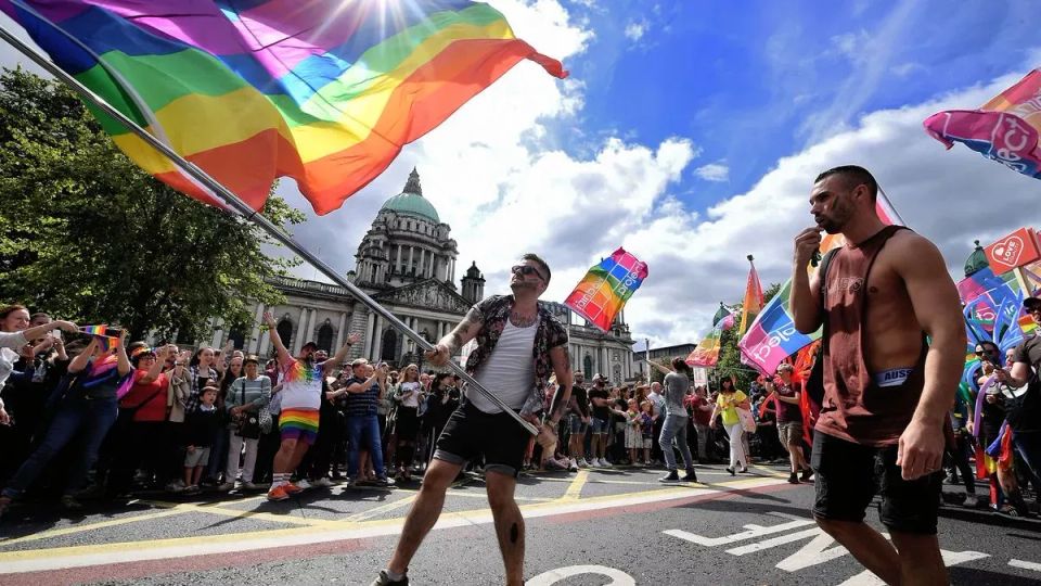 Belfast Pride bans political parties in Northern Ireland from marching over support for ban on puberty blockers