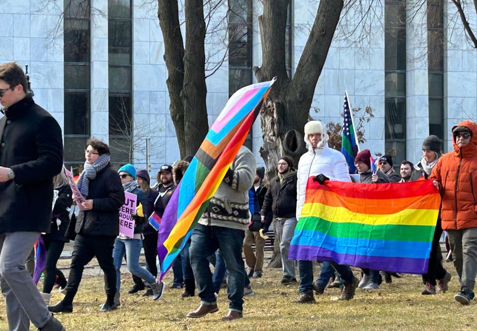 New Yorkers demand  action for LGBTQ+ rights after trans man was tortured to death