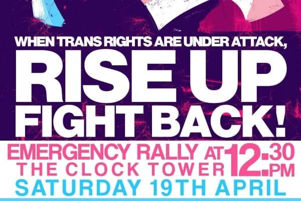 Brighton Rally for Trans Liberation on Saturday, April 19