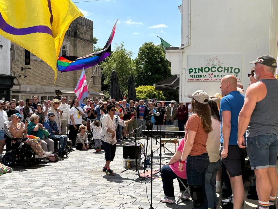 Brighton & Hove’s LGBTQ+ communities and allies make a lot of noise for International Day Against Homophobia, Biphobia and Transphobia