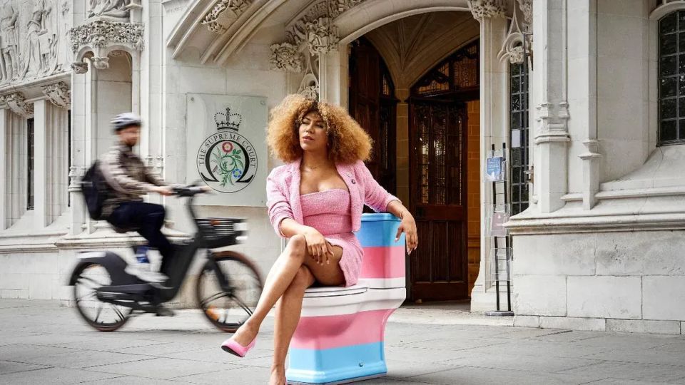 “Where, exactly, are trans people supposed to go?” TransActual unveils installation outside Supreme Court demanding urgent answers and protections for trans people