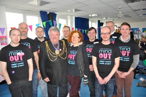 Mayor of Brighton & Hove with MindOut volunteers