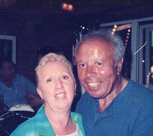 Krissie with comedian Charlie Williams