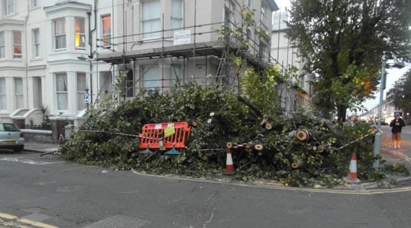 Brighton storm damage