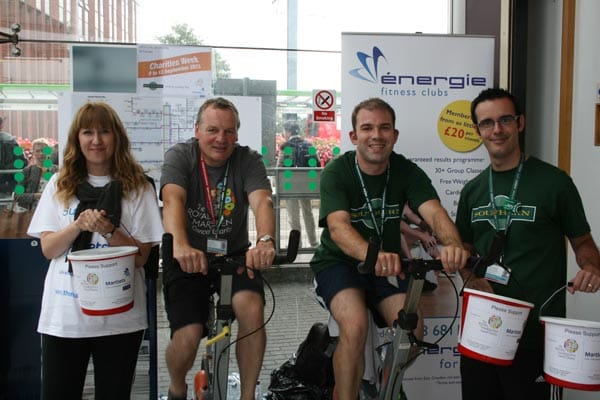 Elizabeth Baxter, Andy Harrowill and Southern Rail employees