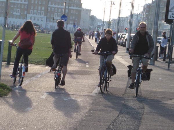 Bicycles on Hove Promenade