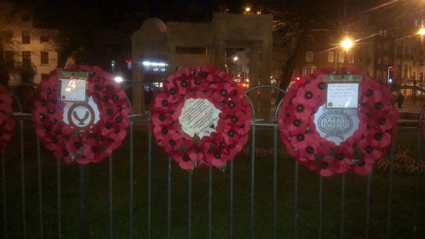 Remembrance Day Brighton 2013: LGBT wreath