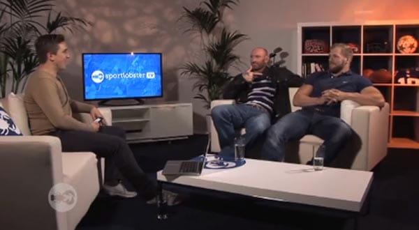 Gareth Thomas and James Haskell