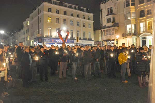 World aids day candlelit vigil