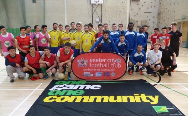 Exeter City’s first ever One Game One Community five a side Futsal tournament