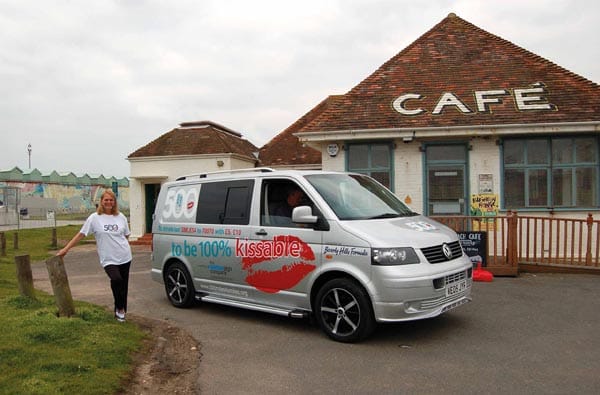 Christina will arrive back at the Beach Cafe in Hove on June 19