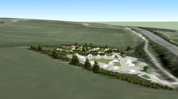 Plans for permaneant travellers site at Horsdean