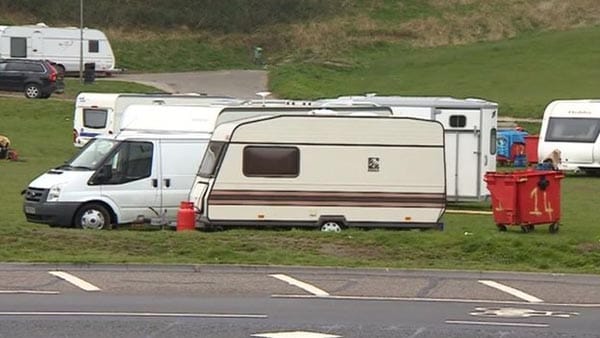 Travellers on Preston Park
