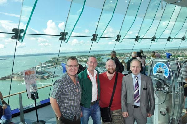 The view from the top of the Spinnaker Tower is spectacular!