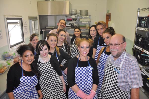 M.A.C. Volunteers at Lunch Positive