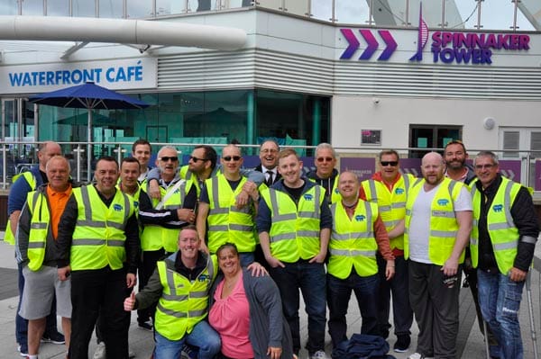 The Team are all safely down having raised thousands of pounds for the Rainbow Fund