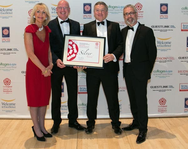 From left to right: Visit England Chair, Lady Cobham, Brendan McDonagh, VisitEngland Chief Executive, James Berresford and Lionel Copley.