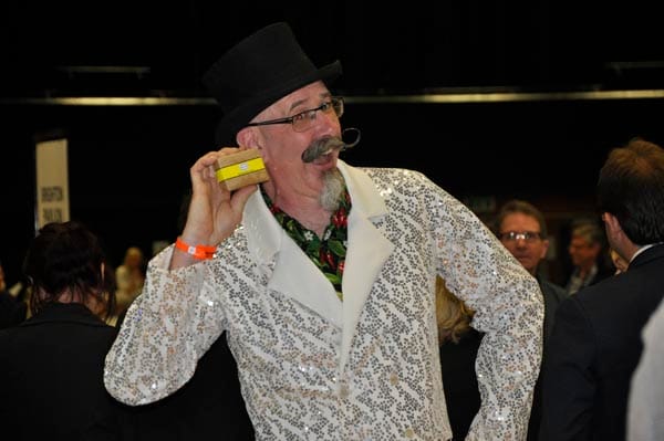 Gzunder Campbell the Official Monster Raving Loony candidate brought some much needed colour to the campaign in Brunwick and Adelaide ward