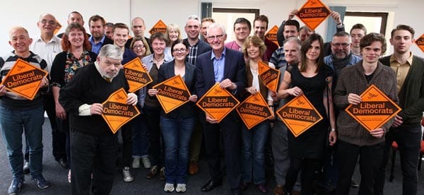 Norman Lamb MP and local party members
