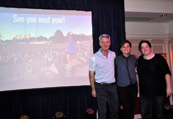 Zoe Lyons with Paul Kemp and Dulcie Weaver