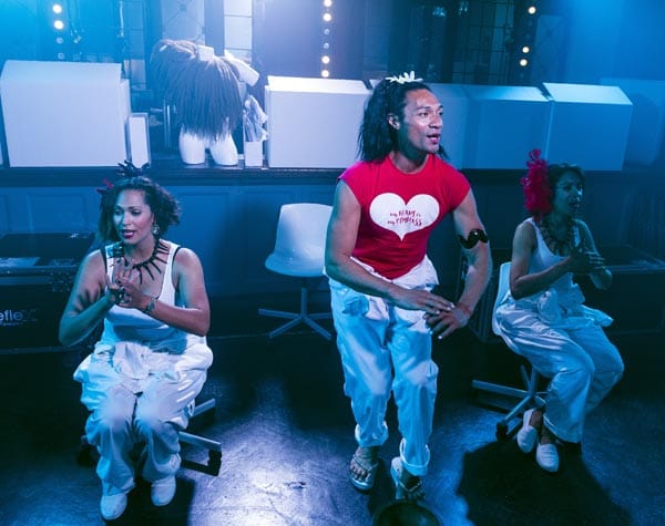 London, UK. 11.05.2016. Gafa Arts Collective presents Kava Girls at the Bedford, Balham part of Wandsworth Fringe Festival. Photo shows: Sani Muliaumaseali'i, Ninothcka Tingleff, Melissa Veszi. Photo - © Foteini Christofilopoulou.