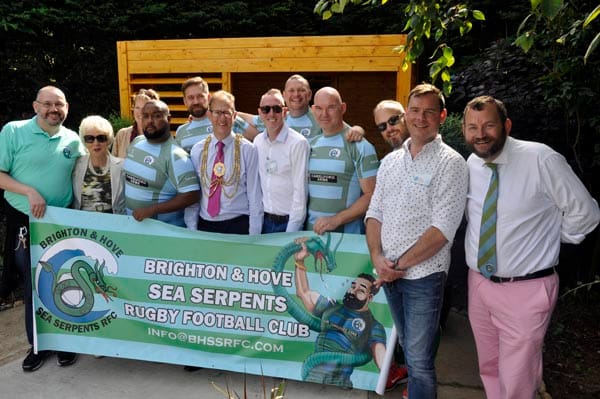 Mayor of Brighton & Hove opens the new Sussex Beacon summer house