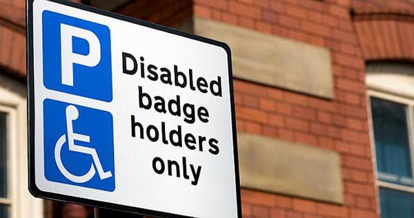 Disabled Badge Holders Only Sign
