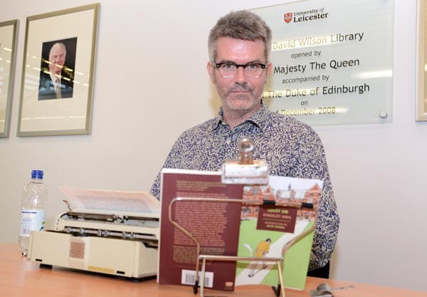 Tim Youd performing at the University of Leicester in 2015