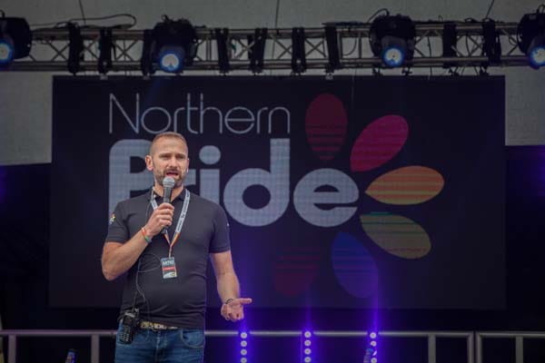 Mark Nichols, Chair of Northern Pride: Photo: David Wood