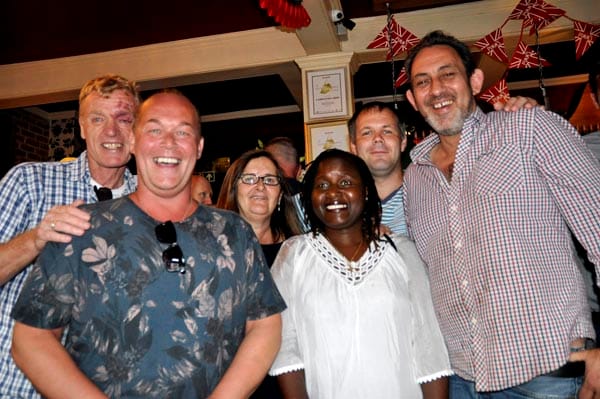 Wain Kara Douglas with the Lunch Positive team