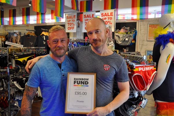 Paul Dale and manager Peter Booth