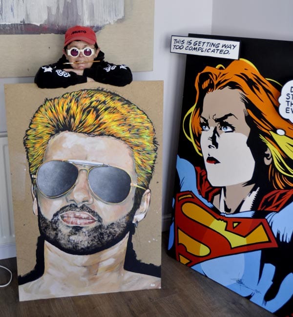 Lez with George and Superwoman