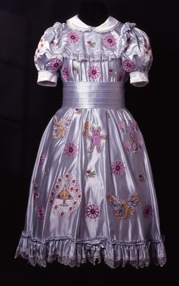 Grayson Perry, Claire's Coming Out Dress, 2000, © the artist, image by Jerry Hardman-Jones, Nottingham City Museums & Galleries collection