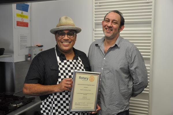 Mark Lindsey Jones (left) and Gary Pargeter, Lunch Positive Service Manager