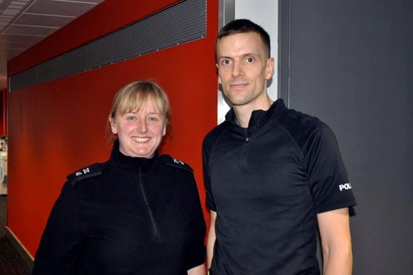 PC Sarah Laker and PC James Breeds