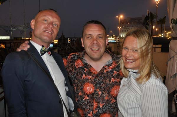 The birthday boy (center)