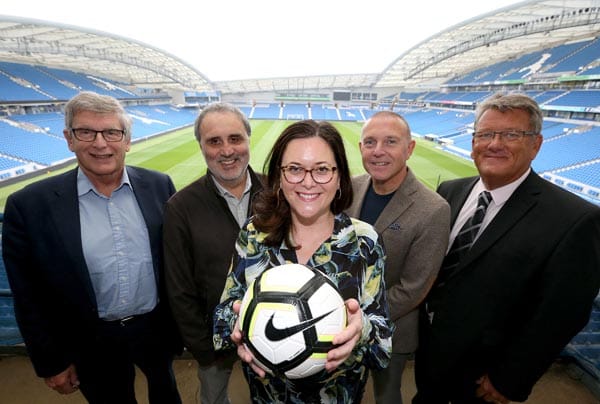 L-R: Martin Perry, Cllr Alan Robins, Michelle Walder, Paul Barber and Ken Benham