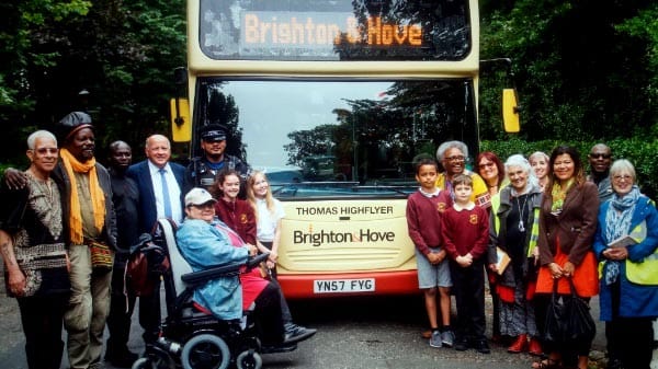 Thomas Highflyer Bus Launch at Woodvale Cemetery, 2018. Photo: Ray Gibson