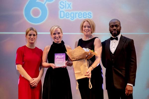 Nina Monckton (second from left) with other award winners