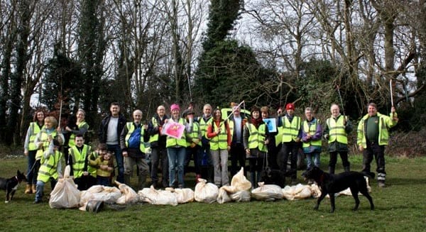 Volunteers from the Great British Spring Clean-Up 2018