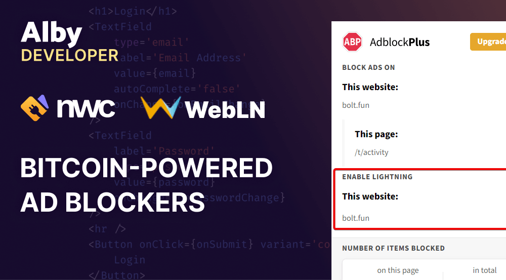 Block Ads and Pay in Bitcoin today