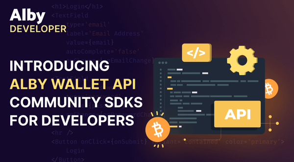 Introducing Alby Wallet API Community SDKs