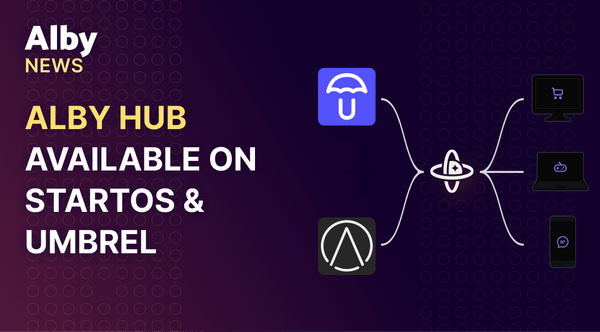 Alby Hub available on StartOS and Umbrel