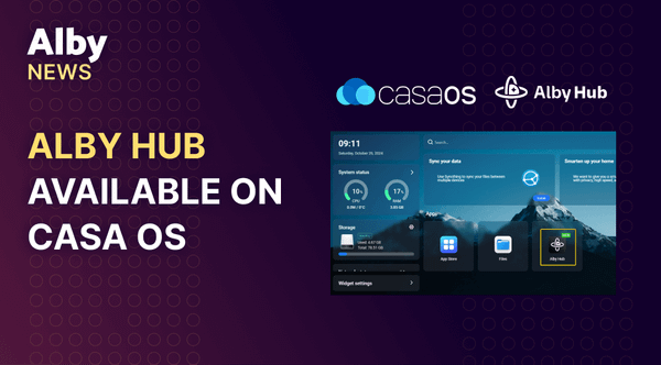 Alby Hub brings self-custodial bitcoin payments to CasaOS