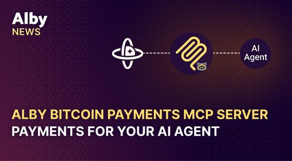 Alby Bitcoin Payments MCP Server – Payments for Your AI Agent