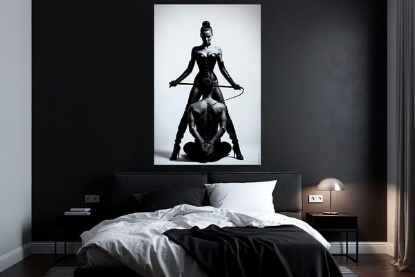 BDSM-Schlafzimmer gestalten: 9 stilvolle Ideen mit Femdom-Kunst