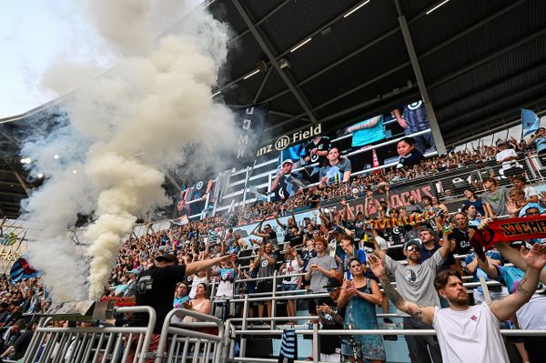 A picture of the Wonderwall before a Loons match. Never take the Wonderwall for granted.