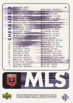 A picture of a checklist card from 2000 Upper Deck MLS